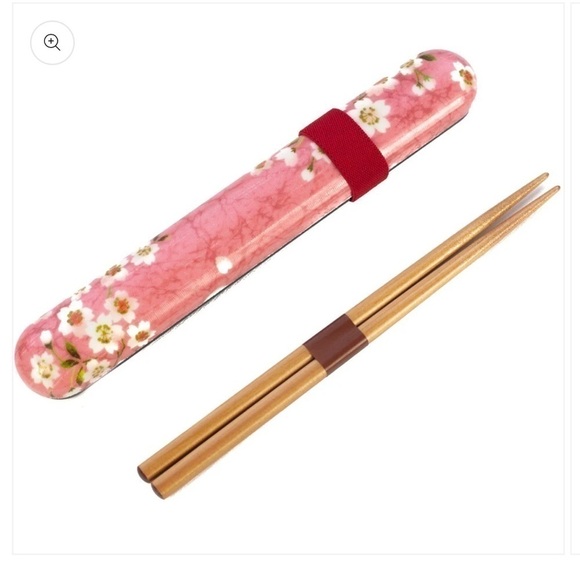 Japanese chopstick set with case and bag. - Picture 3 of 4